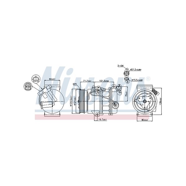 Kompressor, klimatanläggning Nissens 89386 NISSENS