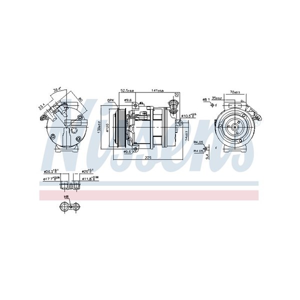 Kompressor, klimatanläggning Nissens 89397 NISSENS