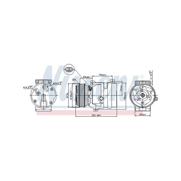 Kompressor, klimatanläggning Nissens 89435 NISSENS