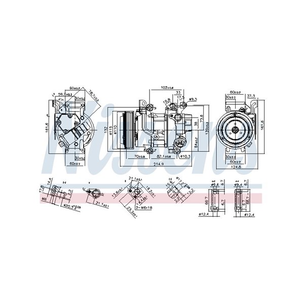 Kompressor, klimatanläggning Nissens 89528 NISSENS