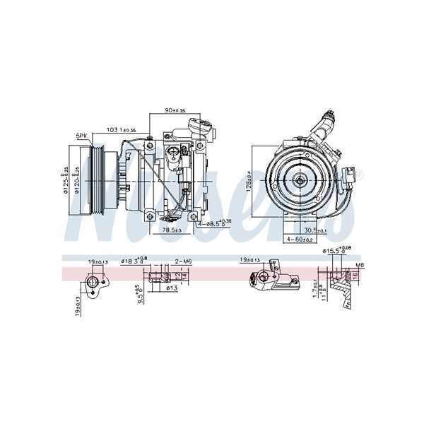 Kompressor, klimatanläggning Nissens 89576 NISSENS