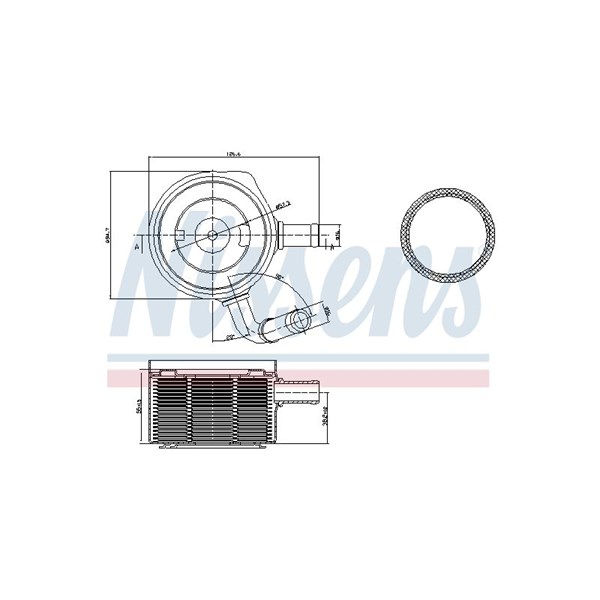 Oljekylare, motor Nissens 90669 NISSENS
