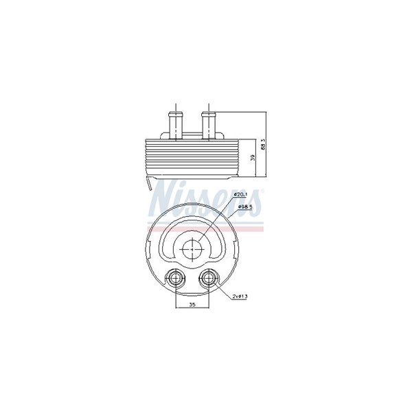Oljekylare, motor Nissens 90719 NISSENS