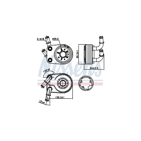 Oljekylare, motor Nissens 90794 NISSENS
