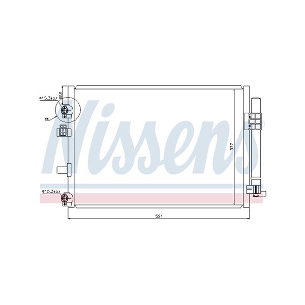 Kondensor, klimatanläggning Nissens 940182 NISSENS Kondensor, klimatanläggning Nissens 940182 NISSENS