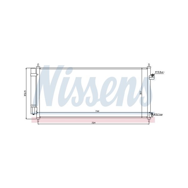 Kondensor, klimatanläggning Nissens 940241 NISSENS