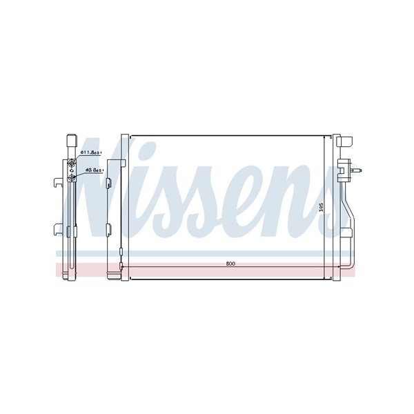 Kondensor, klimatanläggning Nissens 940246 NISSENS