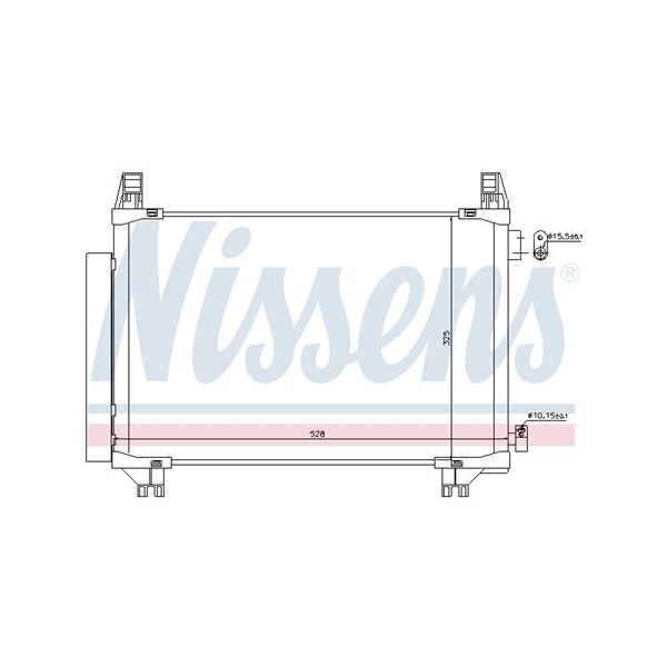 Kondensor, klimatanläggning Nissens 940270 NISSENS