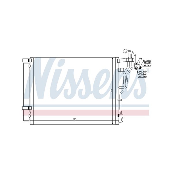 Kondensor, klimatanläggning Nissens 940273 NISSENS