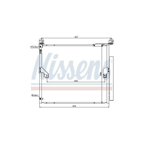 Kondensor, klimatanläggning Nissens 940367 NISSENS
