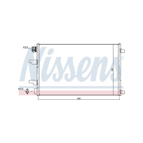 Kondensor, klimatanläggning Nissens 940402 NISSENS
