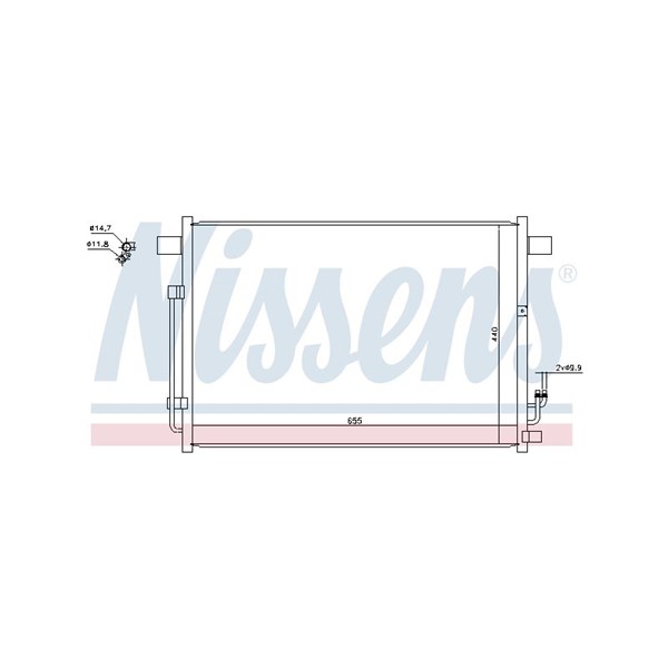 Kondensor, klimatanläggning Nissens 940403 NISSENS Kondensor, klimatanläggning Nissens 940403 NISSENS