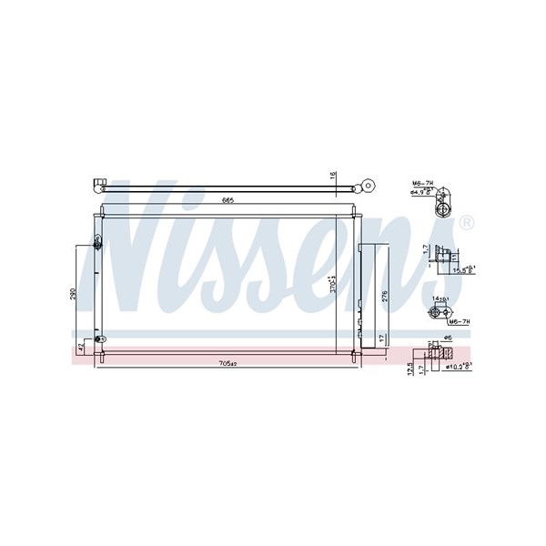 Kondensor, klimatanläggning Nissens 940446 NISSENS