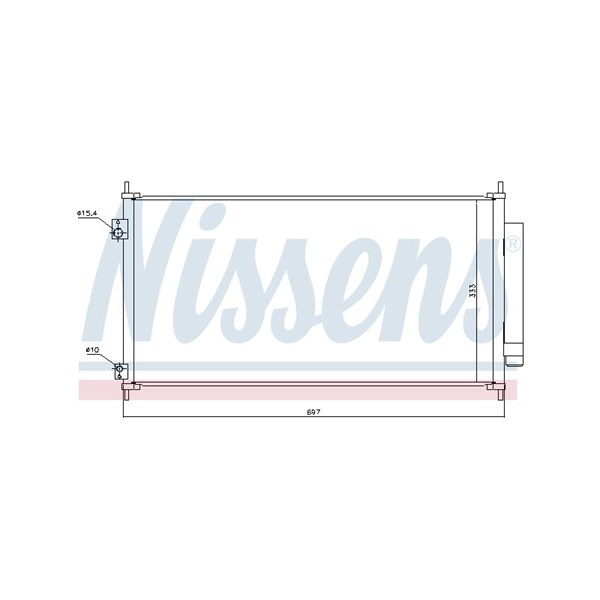 Kondensor, klimatanläggning Nissens 940448 NISSENS Kondensor, klimatanläggning Nissens 940448 NISSENS