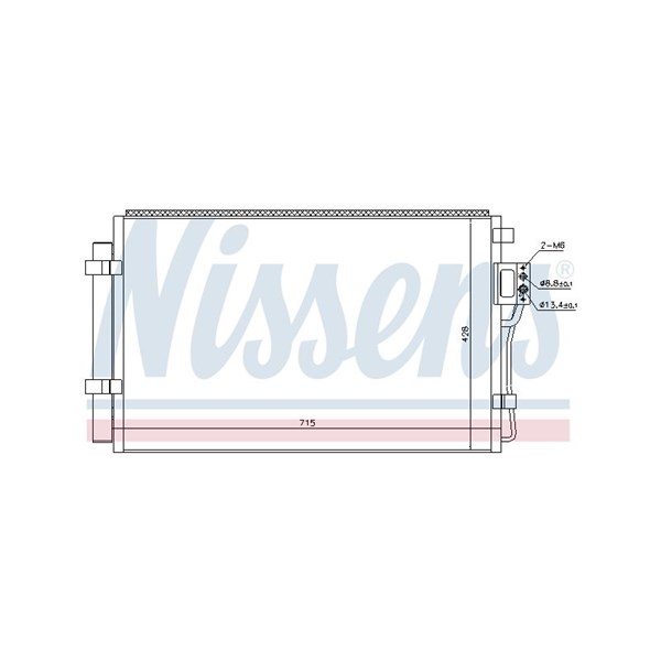 Kondensor, klimatanläggning Nissens 940449 NISSENS