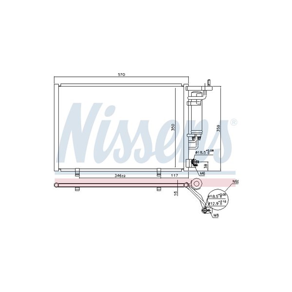 Kondensor, klimatanläggning Nissens 940500 NISSENS Kondensor, klimatanläggning Nissens 940500 NISSENS