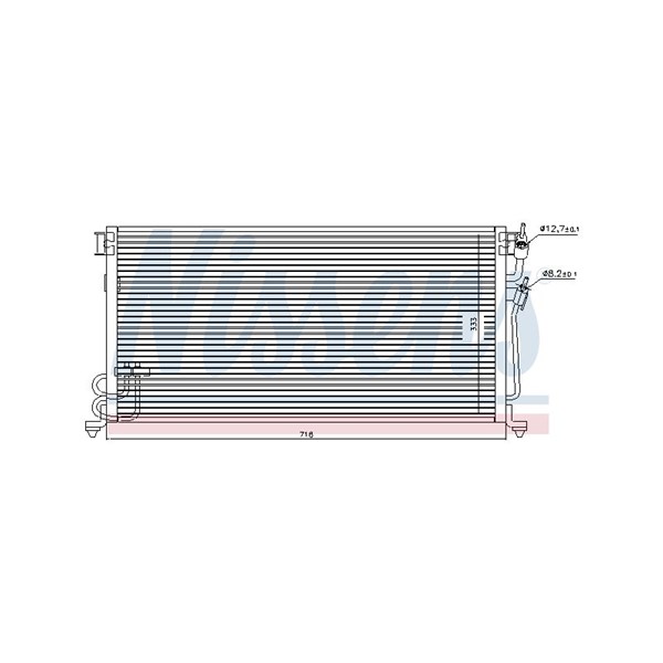 Kondensor, klimatanläggning Nissens 94492 NISSENS