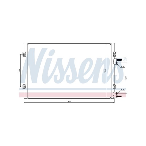 Kondensor, klimatanläggning Nissens 94928 NISSENS