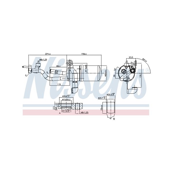Torkfilter Nissens 95449 NISSENS Torkfilter Nissens 95449 NISSENS