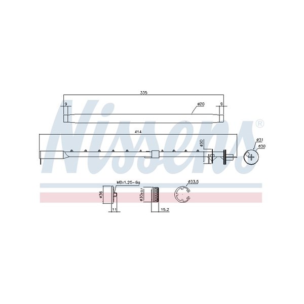 Torkfilter Nissens 95580 NISSENS