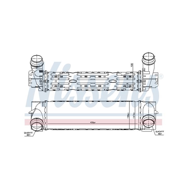 Intercooler Nissens 961244 NISSENS