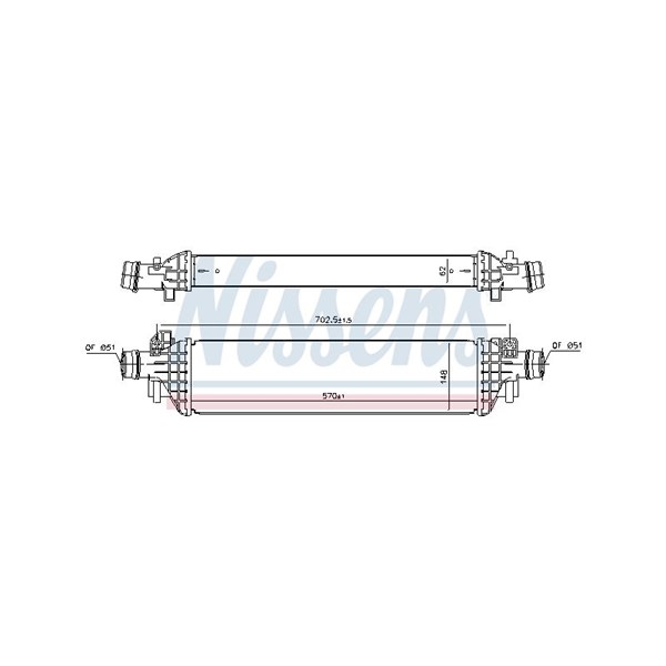 Intercooler Nissens 96173 NISSENS Intercooler Nissens 96173 NISSENS