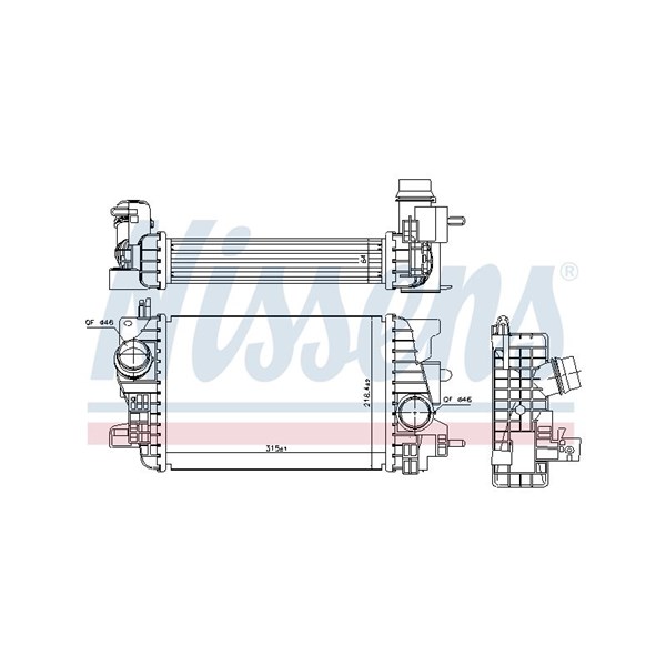 Intercooler Nissens 96197 NISSENS Intercooler Nissens 96197 NISSENS