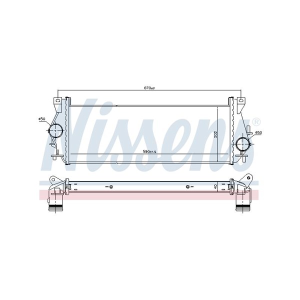 Intercooler Nissens 96199 NISSENS Intercooler Nissens 96199 NISSENS