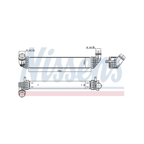 Intercooler Nissens 96200 NISSENS Intercooler Nissens 96200 NISSENS
