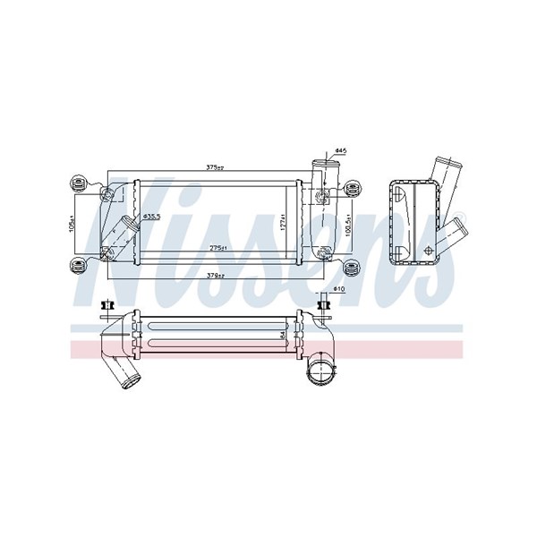 Intercooler Nissens 96263 NISSENS Intercooler Nissens 96263 NISSENS