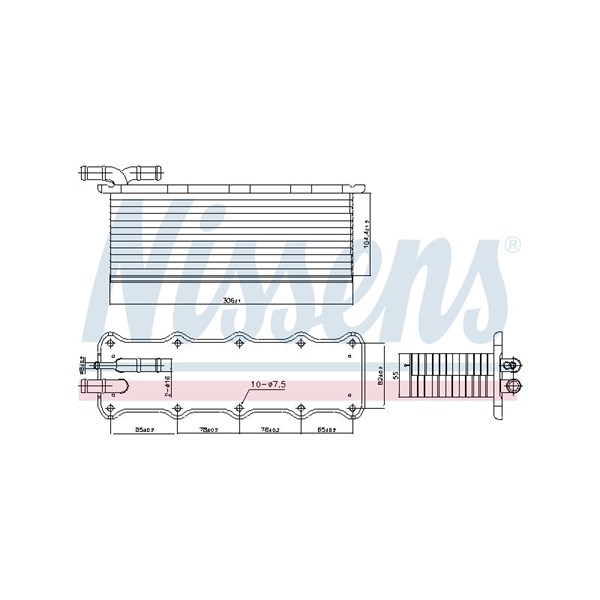 Intercooler Nissens 96318 NISSENS