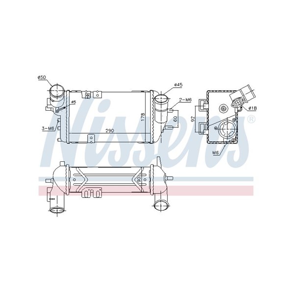 Intercooler Nissens 96398 NISSENS