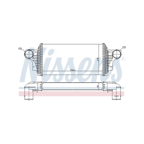 Intercooler Nissens 96438 NISSENS Intercooler Nissens 96438 NISSENS