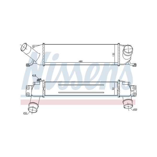 Intercooler Nissens 96458 NISSENS Intercooler Nissens 96458 NISSENS