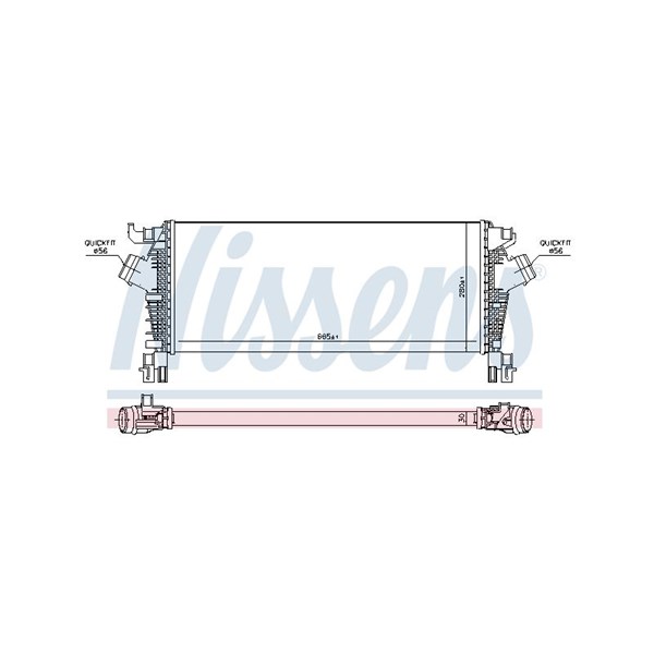 Intercooler Nissens 96463 NISSENS