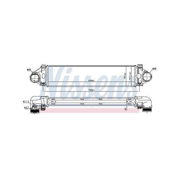 Intercooler Nissens 96471 NISSENS