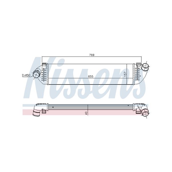 Intercooler Nissens 96481 NISSENS