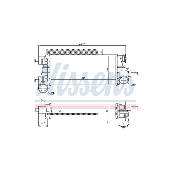 Intercooler Nissens 96490 NISSENS