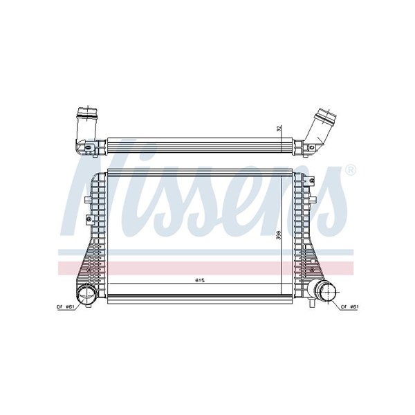 Intercooler Nissens 96493 NISSENS Intercooler Nissens 96493 NISSENS