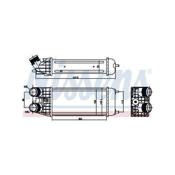 Intercooler Nissens 96509 NISSENS