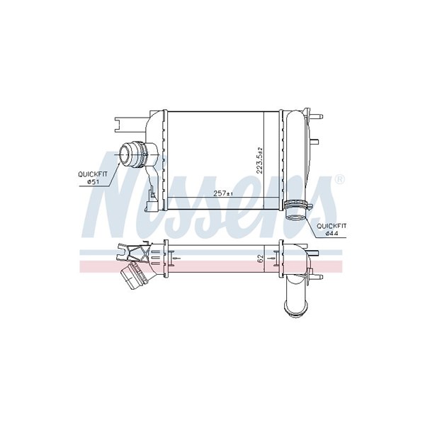Intercooler, Höger, Vänster Nissens 96529 NISSENS Intercooler, Höger, Vänster Nissens 96529 NISSENS
