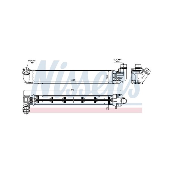 Intercooler Nissens 96533 NISSENS
