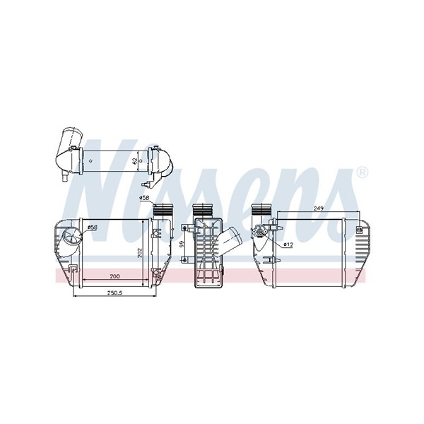 Intercooler Nissens 96544 NISSENS Intercooler Nissens 96544 NISSENS