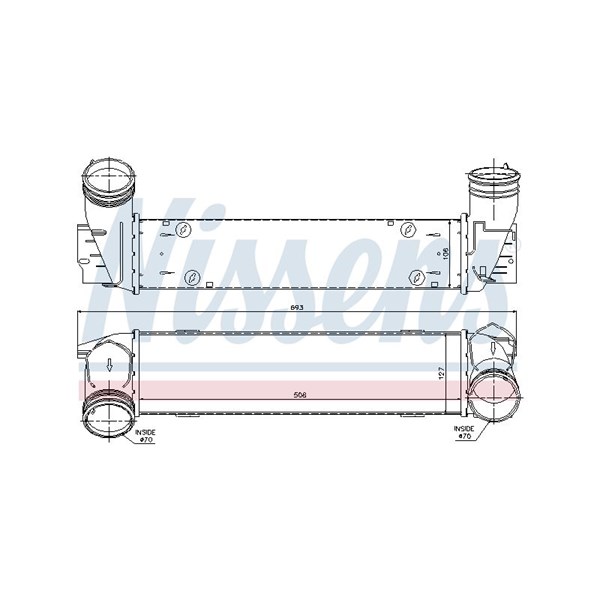 Intercooler Nissens 96595 NISSENS Intercooler Nissens 96595 NISSENS