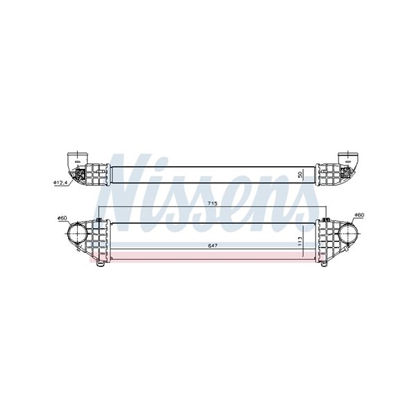 Intercooler Nissens 96722 NISSENS Intercooler Nissens 96722 NISSENS