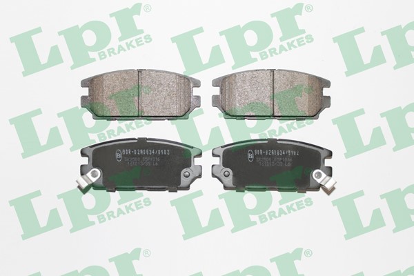 Bromsbeläggsats, Bakaxel Lpr 05P1016 LPR