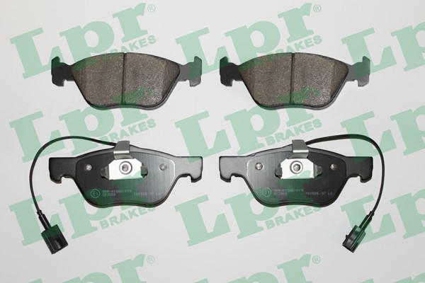 Bromsbeläggsats Ventilerad, Framaxel Lpr 05P1098 LPR