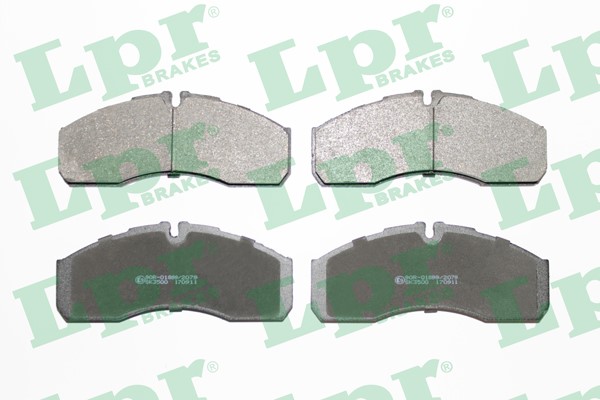 Bromsbeläggsats, Framaxel, Bakaxel Lpr 05P1109 LPR