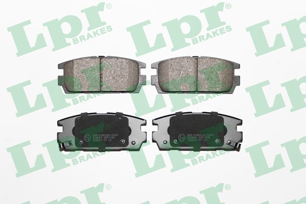 Bromsbeläggsats, Bakaxel Lpr 05P1290 LPR