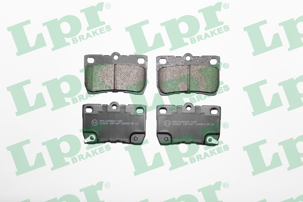 Bromsbeläggsats, Bakaxel Lpr 05P1407 LPR